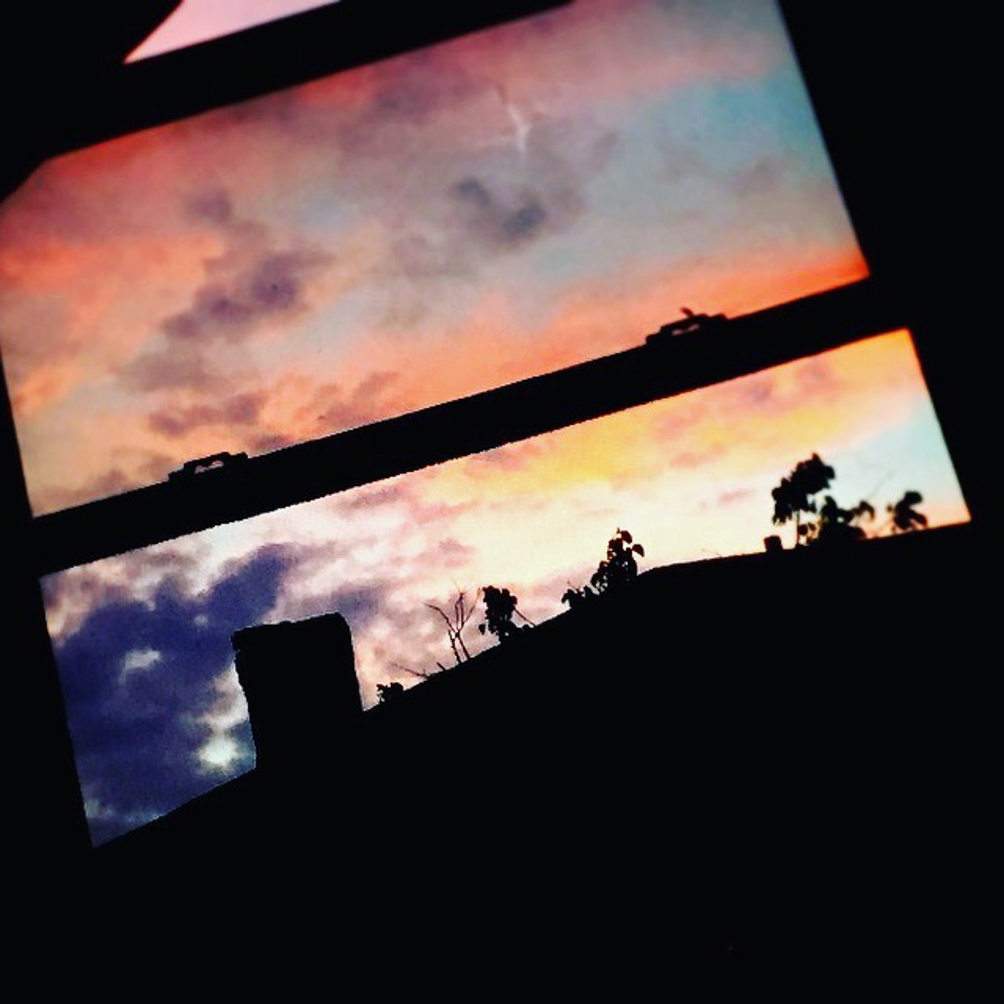 Sunset Through Window
